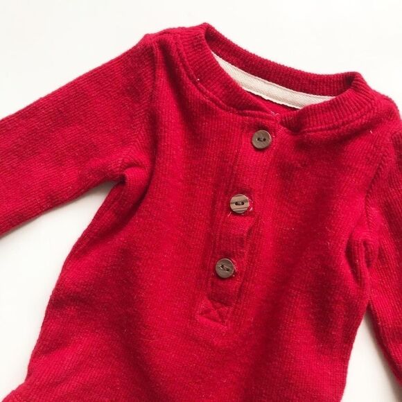 Gymboree ribbed Henley diaper shirt GUC newborn - Picture 2 of 4